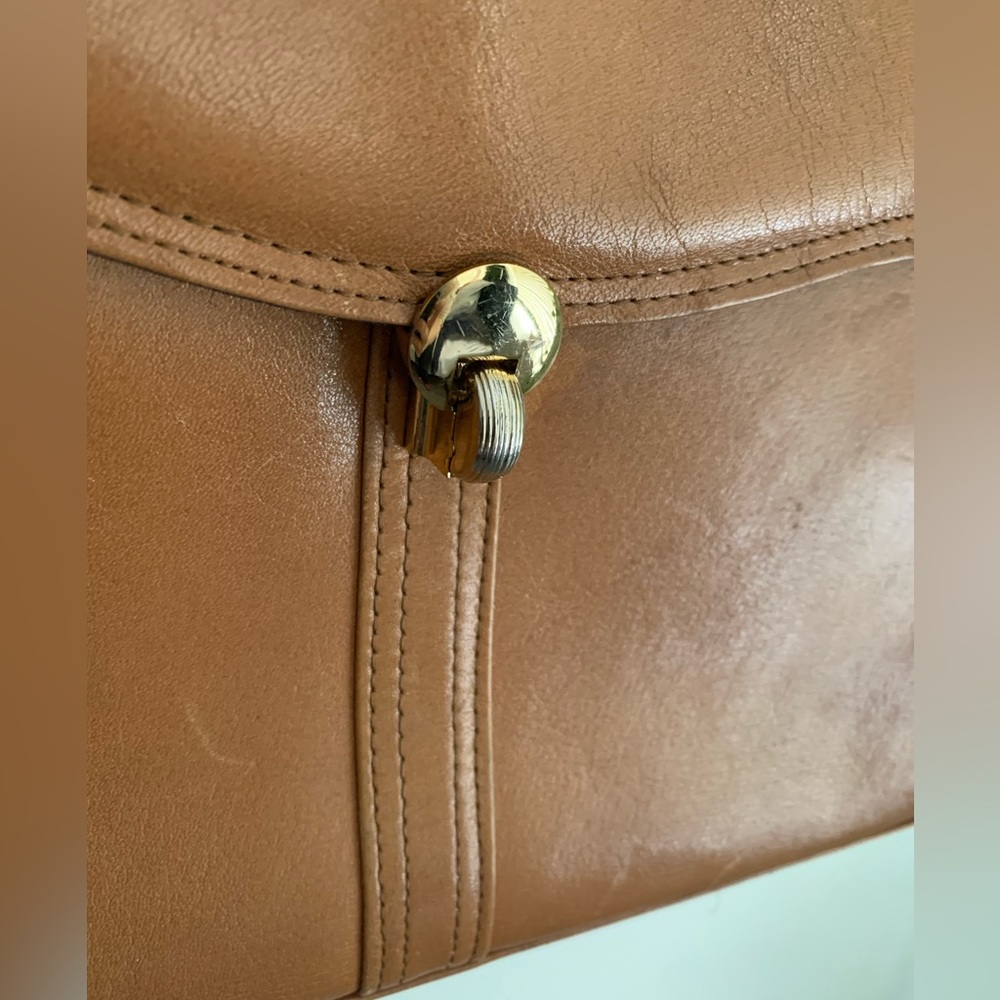 2 for $30 - 🐫 VINTAGE Caramel Envelope Purse ✉️ 👜 BIN 1 - Picture 3 of 13